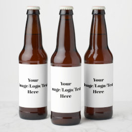 Anpassa eller anpassa ölflaska etikett