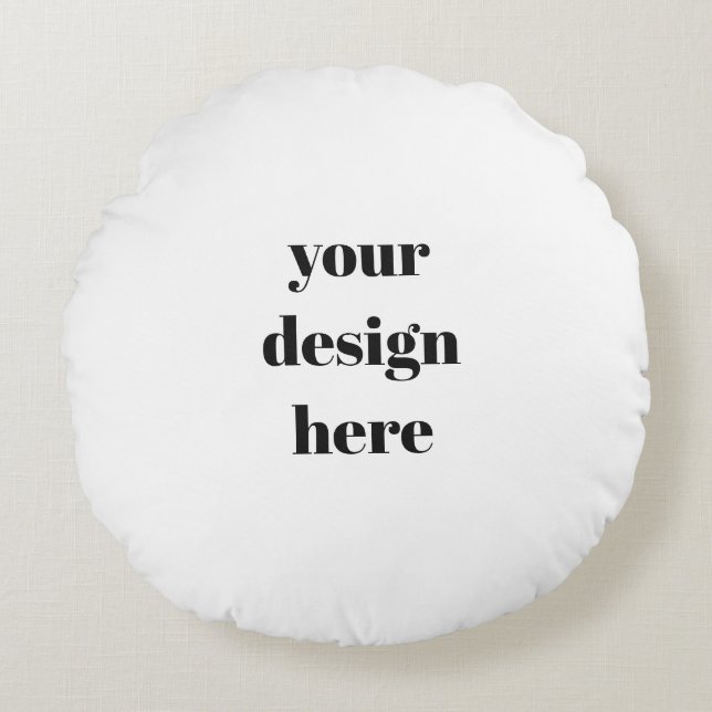 Anpassa eller anpassa rund kudde (Framsidan)