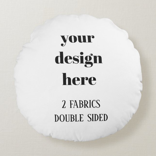 Anpassa eller anpassa rund kudde (Framsidan)