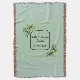Anpassa Emerald Wedding Throw Blanket Filt