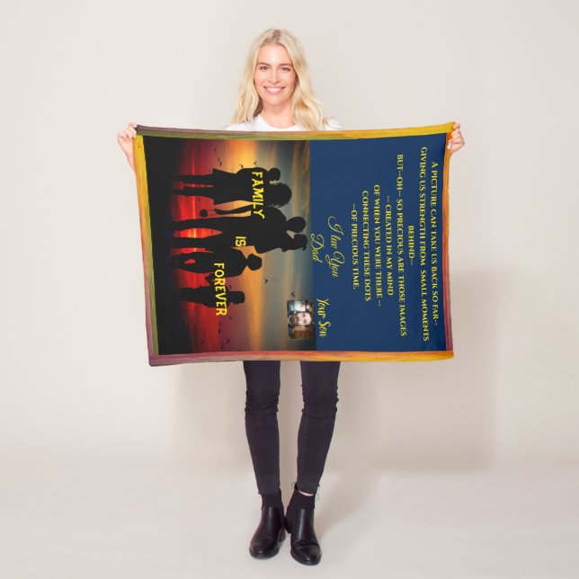 Anpassa en gåva för Speciell Person Fleece Blanket (På plats)