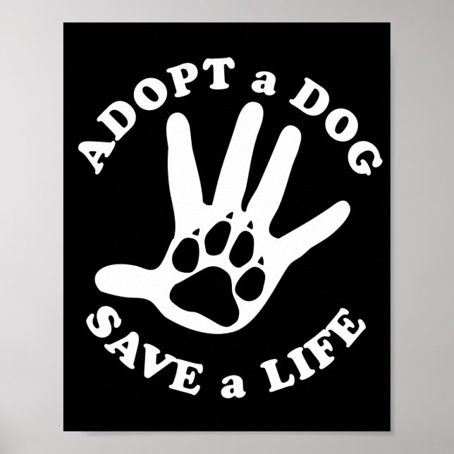 Anpassa en hund spara i livet - Utformning för hun Poster (Framsidan)
