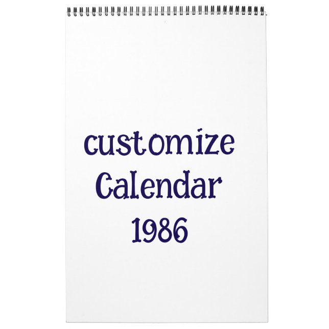 anpassa en sida kalender (Omslag)
