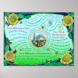 Anpassa en soluppgång i Garden-bekräftelse Poster