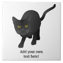 Anpassa en söt svart katt