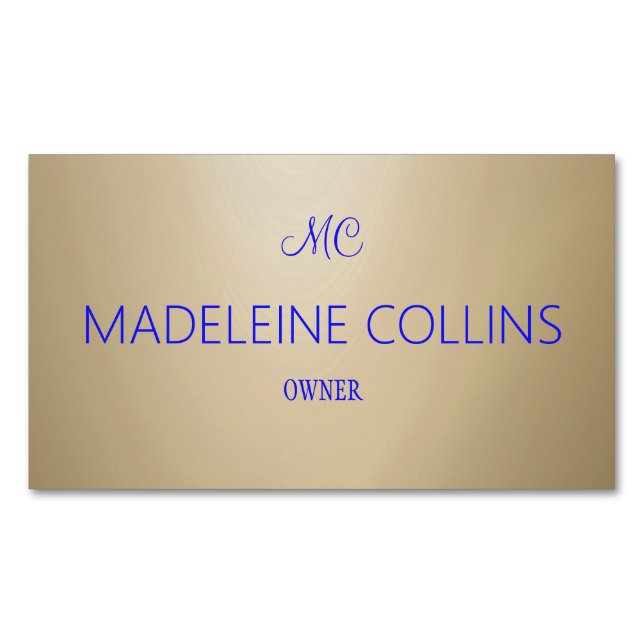 Anpassa enkel Professionell av trälåda Magnetiska Visitkort (Framsida)