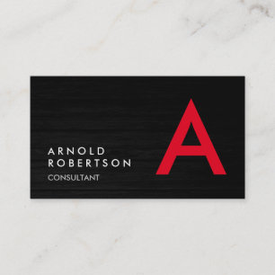 Anpassa enkelt enkelt monogram-Affärskort Visitkort