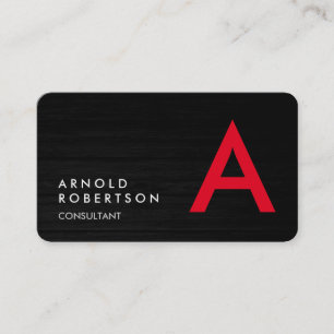 Anpassa enkelt enkelt monogram-Affärskort Visitkort