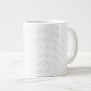 Anpassa enkelt Färg från Grått Mini Polka dots Jumbo Mugg