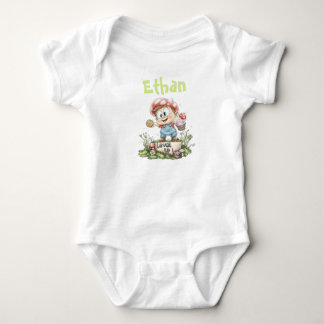 Anpassa Ethan Level Up Baby Bodysuit  T Shirt