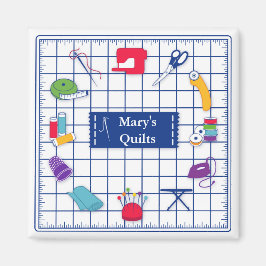 Anpassa etiketten Quilt Magnet