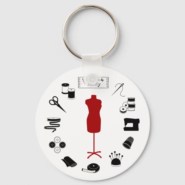 Anpassa etikettnyckelkedjan nyckelring (Framsida)