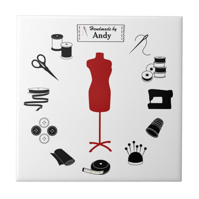 Anpassa etikettplattan för keramik kakelplatta (Framsidan)