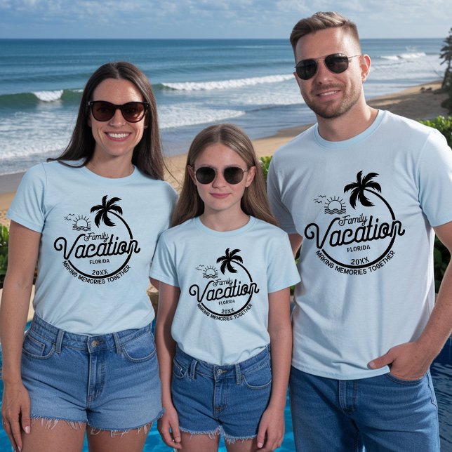 Anpassa Family Vacation 2025 Family Group Resa T Shirt (Skapare uppladdad)