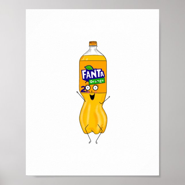Anpassa fantastisk, orange läsk poster (Framsidan)