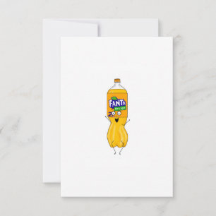 Anpassa fantastisk, orange läsk tack kort