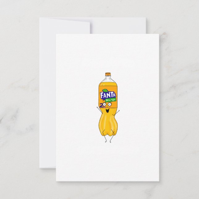 Anpassa fantastisk, orange läsk tack kort (Framsida)
