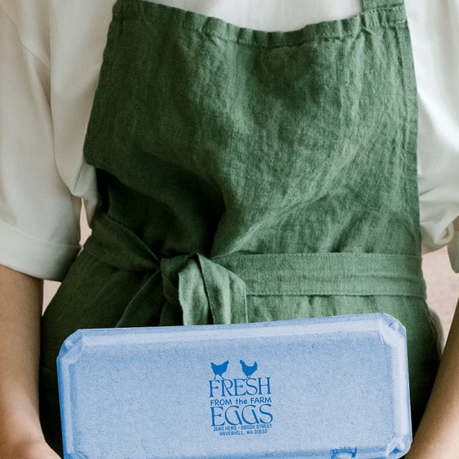 Anpassa färsk från kartongen för gårdsägg stämpel (Skapare uppladdad)