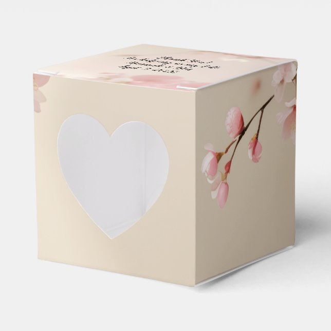 Anpassa favoritlådan Cherry Blommar Wedor Presentaskar (Framsidan Sidan)