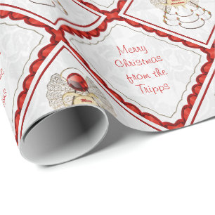 Anpassa - Filigree God jul Angel Presentpapper