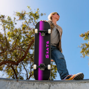 Anpassa Flash Skateboard för Rosa Laser