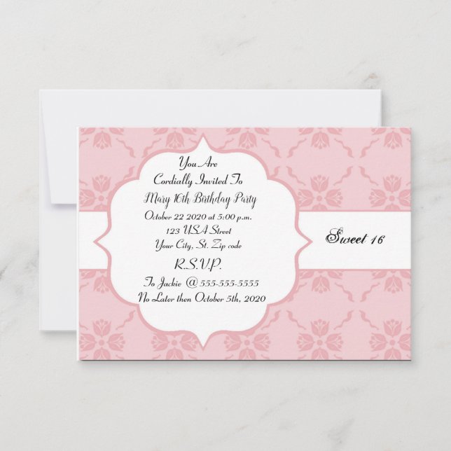 Anpassa födelsedagsinbjudan (Framsida)