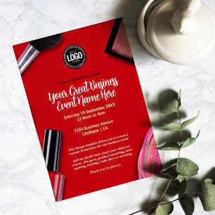Anpassa företag Modern Makeup Company Inbjudningar