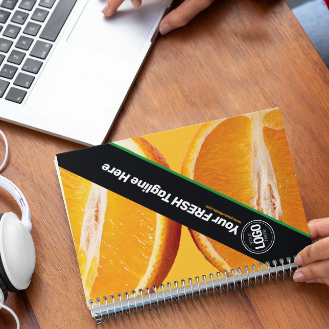 Anpassa företag | Orange Company Anteckningsbok (Skapare uppladdad)