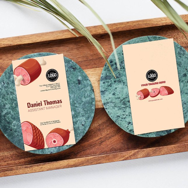 Anpassa företag | Slaktare Visitkort (Skapare uppladdad)