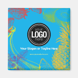 Anpassa företag | Tropical Fruits Company Magnet