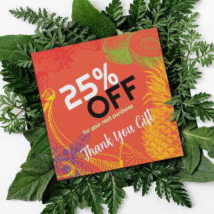 Anpassa företag   Tropical Fruits Company Rabattkort