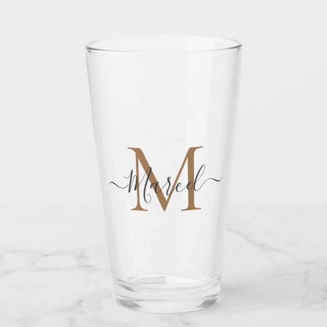 Anpassa första Brev i Namn Glaskopp (Framsida)