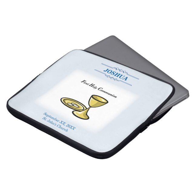 Anpassa, första brödtext och blod laptop fodral (Framsida topp)