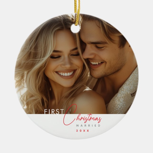 Anpassa första julens Helgdag Julgransprydnad Keramik (Framsidan)