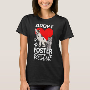 Anpassa fosterRäddingen Kvinnor Pet Animal Kärlek T Shirt