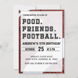 Anpassa fotbollsdagen inbjudningar