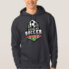 Anpassa fotbollsspelare för att lägga till text Va Hoodie