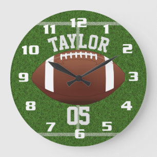 Anpassa fotbollsspelaren Namn och Number Coola Foo Stor Klocka