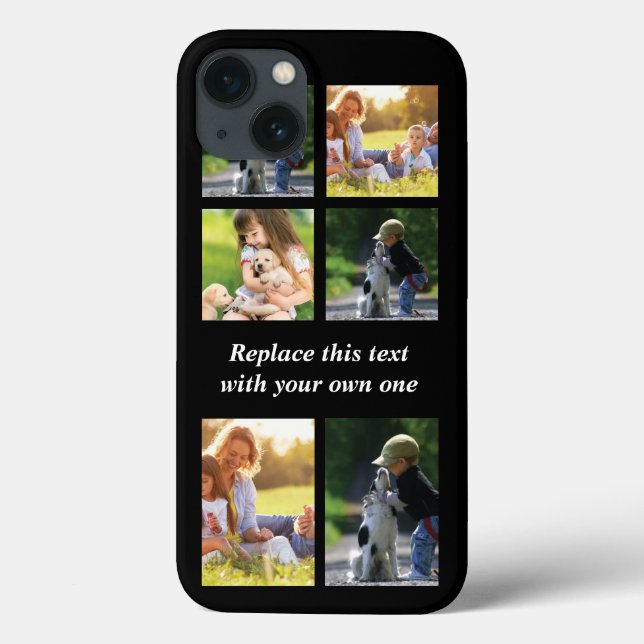 Anpassa fotokollage och text Fodral-Mate iPhon (Baksida)