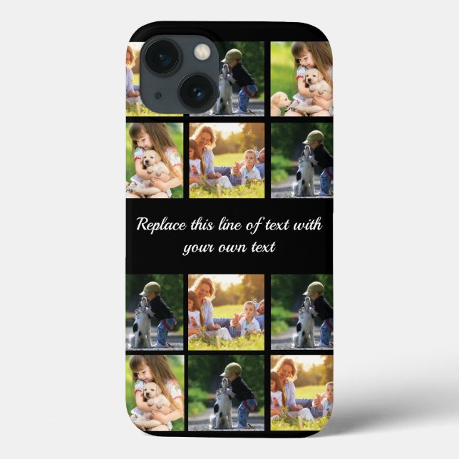 Anpassa fotokollage och text Fodral-Mate iPhon (Baksida)