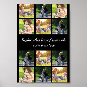 Anpassa fotokollage och text Fodral-Mate iPhon Poster