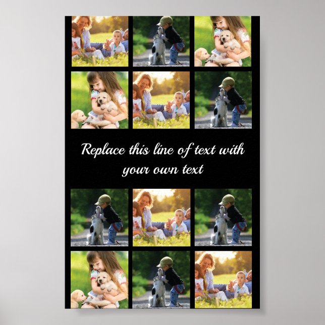 Anpassa fotokollage och text Fodral-Mate iPhon Poster (Framsidan)