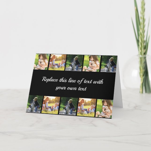 Anpassa fotokollage och text helgkort (Framsida)