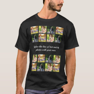 Anpassa fotokollage och text T-Shirt