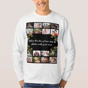 Anpassa fotokollage och text t shirt