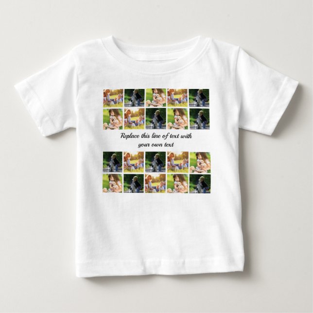 Anpassa fotokollage och text t shirt (Framsida)
