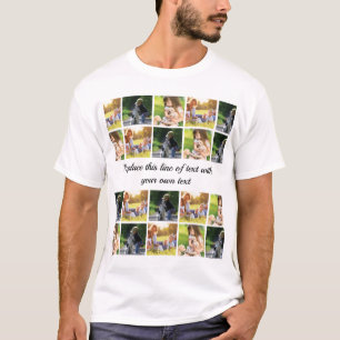 Anpassa fotokollage och text t shirt