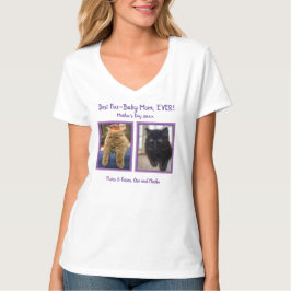 Anpassa fotomall för päls Baby Mors dag T Shirt