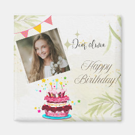 Anpassa fotot Birthday önskemål magnet