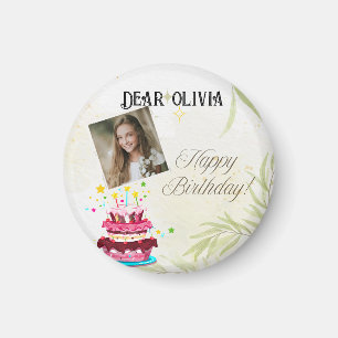 Anpassa fotot Birthday önskemål magnet